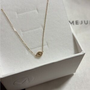 Mejuri Gold Eye Natural Diamond Necklace